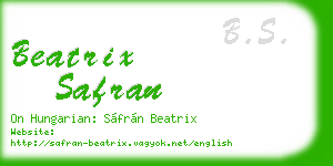 beatrix safran business card